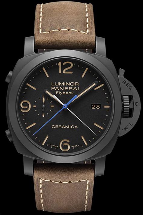 luminor panerai flyback ceramica price|panerai flyback chronograph.